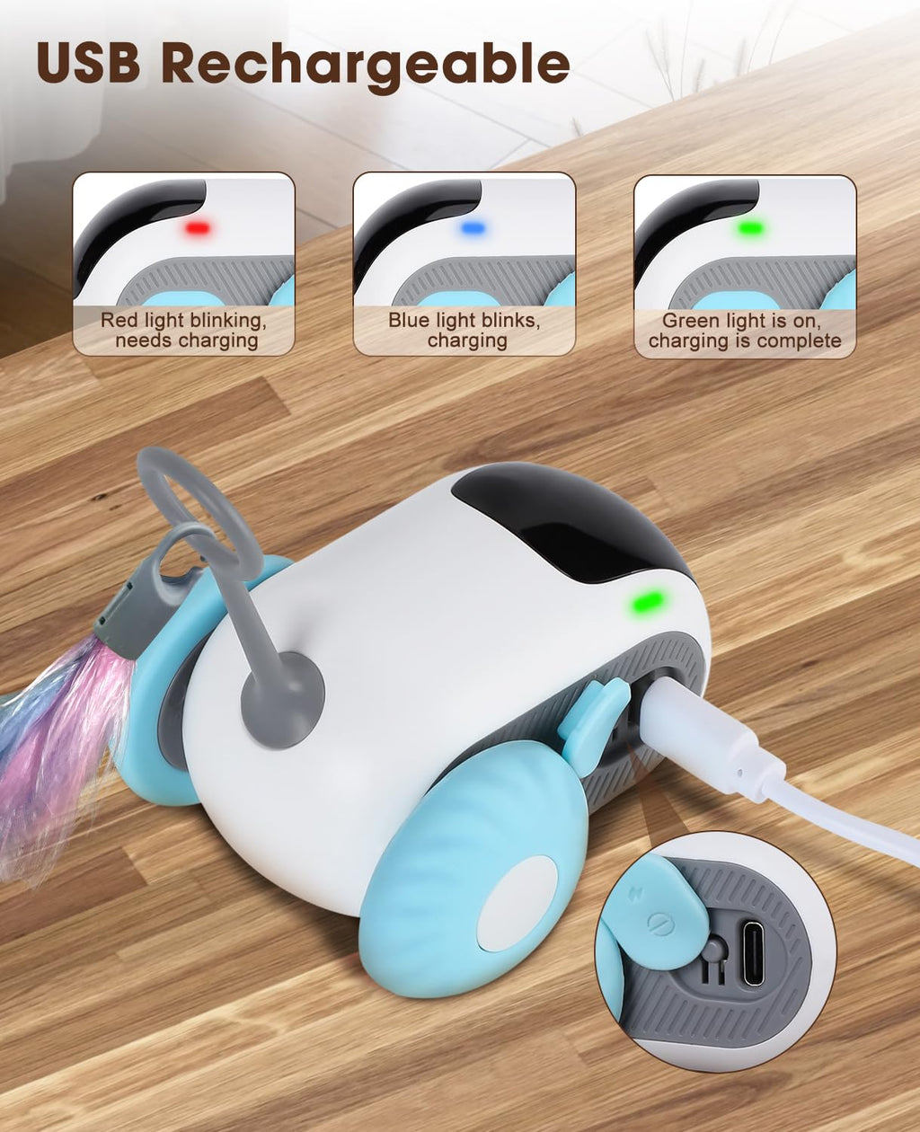 PawSolve Smart Chase™ Interactive Cat Toy Car