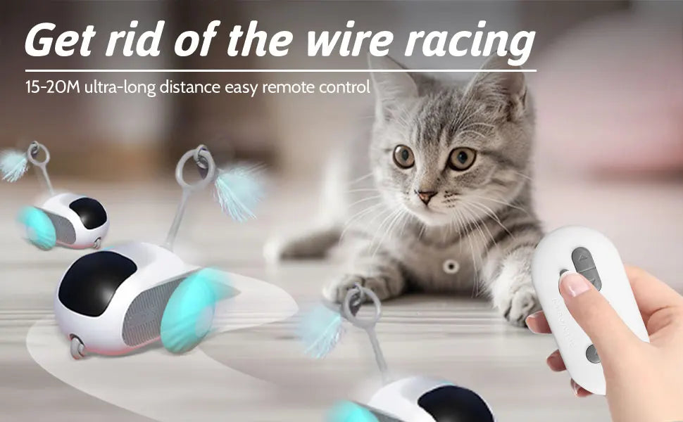 PawSolve Smart Chase™ Interactive Cat Toy Car